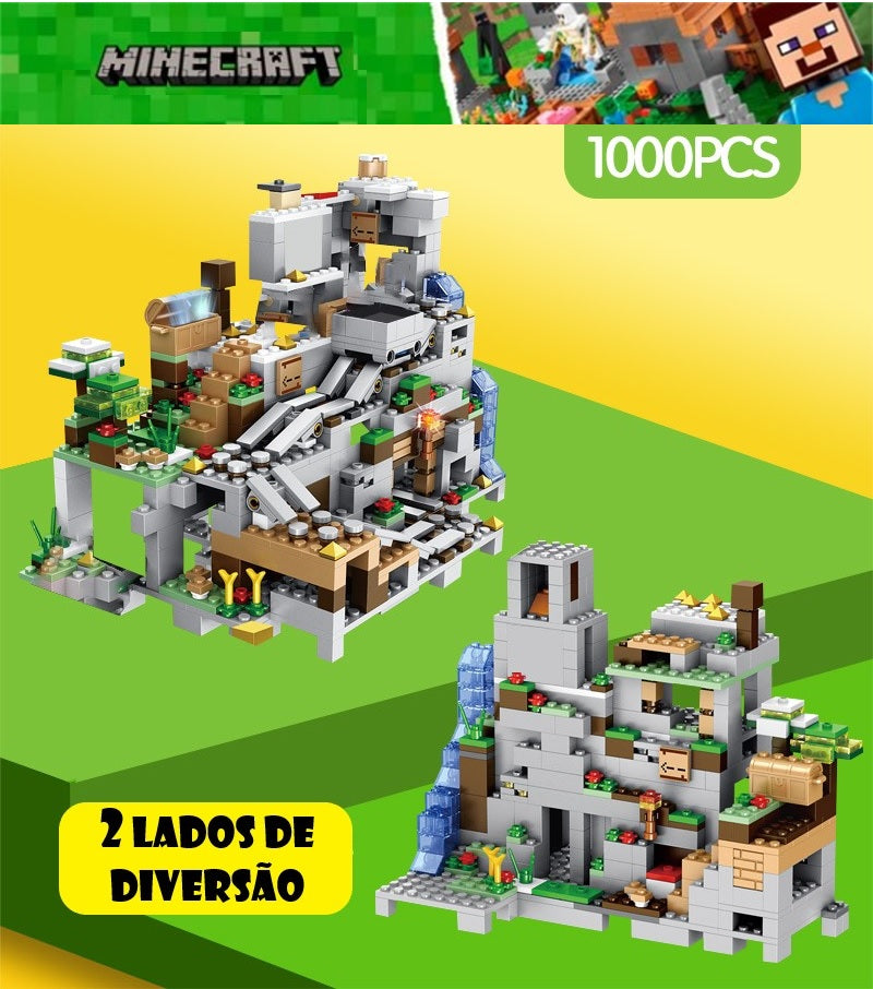 Caverna da Montanha Minecraft (1.000 Peças) - Lojas Milana