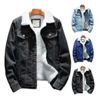 Jaqueta Jeans Masculina Inverno com Lã Interna