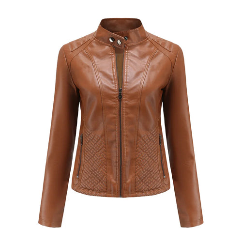 Jaqueta Feminina Estilo Biker com Zíper Luxy - (Promoção de Inverno 2026)