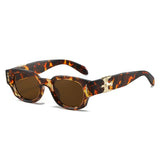 Leopardo lente marrom