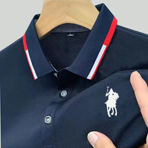 Camisa Masculina Polo Casual Simples Manga Curta - Lojas Milana