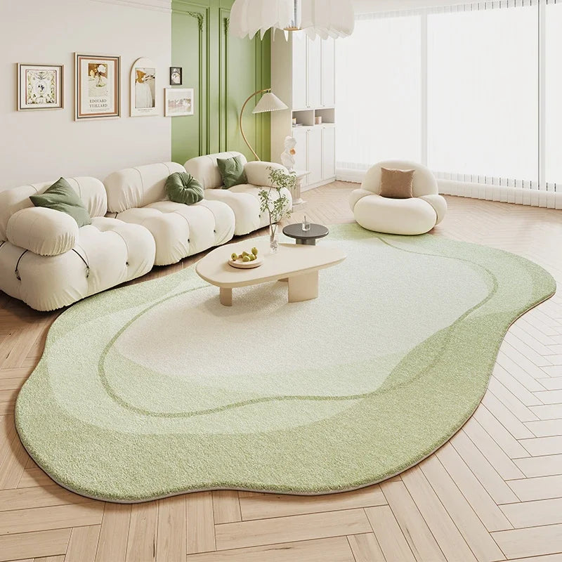 Tapete Sala De Estar Creme Irregular - Lojas Milana