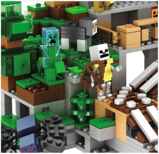 Caverna da Montanha Minecraft (1.000 Peças) - Lojas Milana