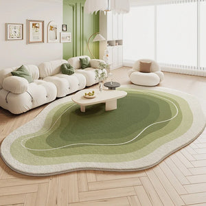 Tapete Sala De Estar Creme Irregular - Lojas Milana