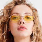 Óculos De Sol Vintage Brigid Retangular UV400 (2POR147,90)