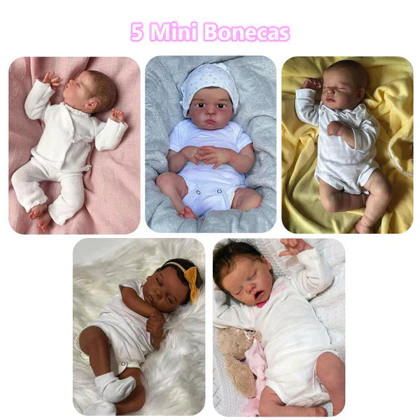 Mini Boneca BebeReborn - (Ganhe Roupinha GRÁTIS!) -Lojas Milana
