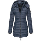 Casaco Feminino de Inverno com Capuz e Zíper - Acolhedor, Elegante e Leve - (Promoção de Inverno 2026)