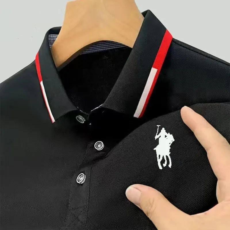 Camisa Masculina Polo Casual Simples Manga Curta - Lojas Milana