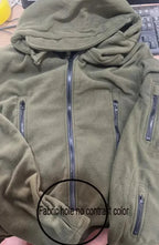 Jaqueta Masculina Tática com Capuz e Forro Fleece