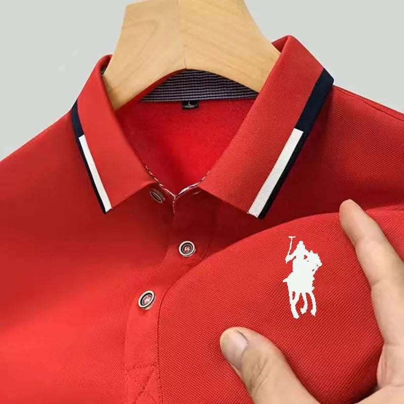 Camisa Masculina Polo Casual Simples Manga Curta - Lojas Milana