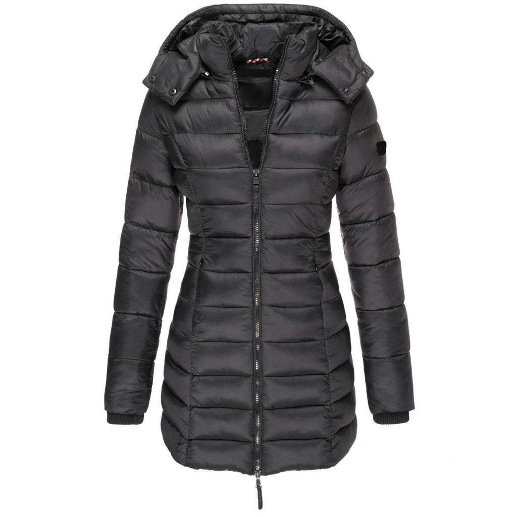 Casaco Feminino de Inverno com Capuz e Zíper - Acolhedor, Elegante e Leve - (Promoção de Inverno 2026)
