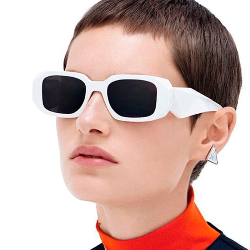 Óculos de Sol Retrô Retangular Self UV400 (FRETE GRÁTIS)