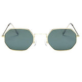 Óculos De Sol Vintage Polygonal Clean UV400 (FRETE GRÁTIS)
