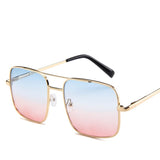 Óculos De Sol Vintage Quadrado Grande UV400 (Frete Grátis)