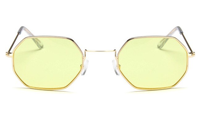 Óculos De Sol Vintage Polygonal Clean UV400 (FRETE GRÁTIS)