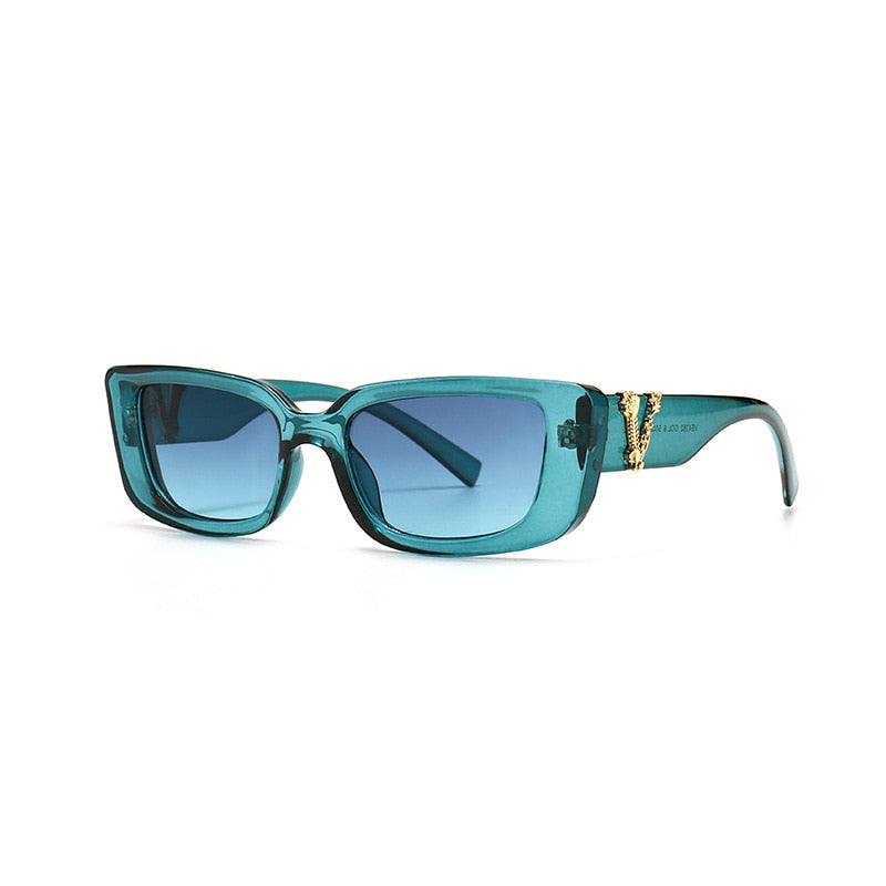 Óculos de Sol Retrô Retangular Fuller UV400 (Frete Grátis)