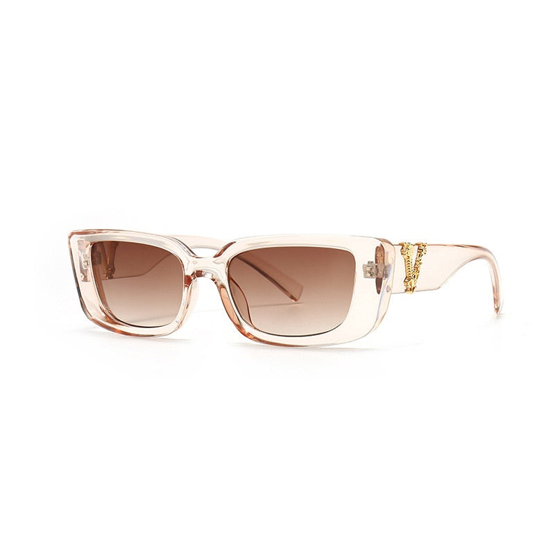 Óculos de Sol Retrô Retangular Fuller UV400 (Frete Grátis)