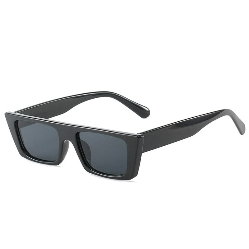 Óculos de Sol Retrô Retangular Tucker UV400 (FRETE GRÁTIS)