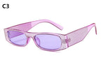 Óculos de Sol Vintage Retangular Strass Rioston UV400 (FRETE GRÁTIS)