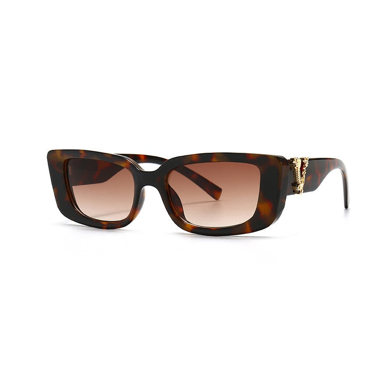 Óculos de Sol Retrô Retangular Fuller UV400 (Frete Grátis)