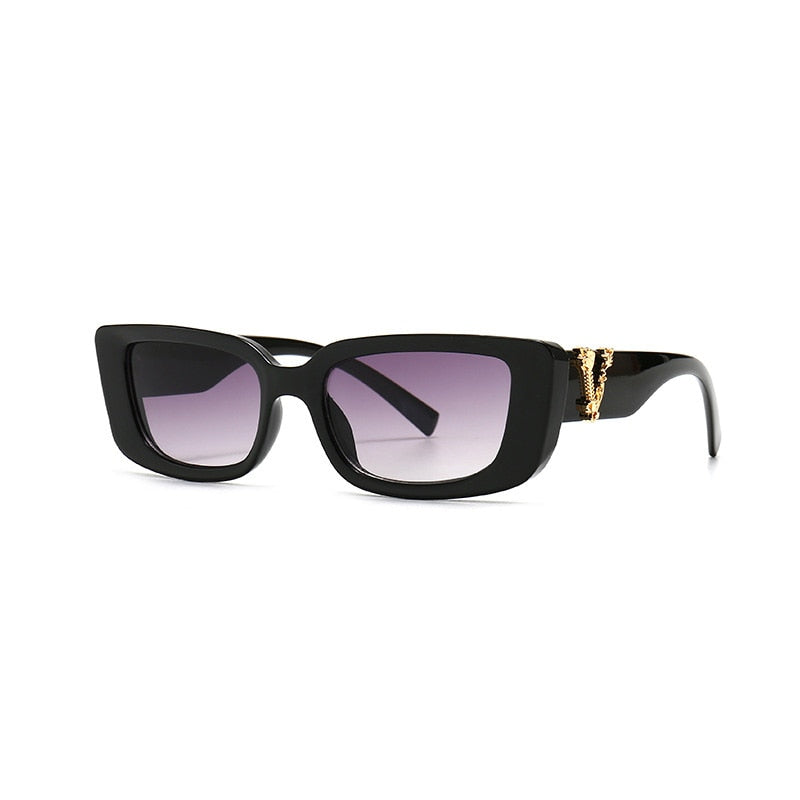 Óculos de Sol Retrô Retangular Fuller UV400 (Frete Grátis)