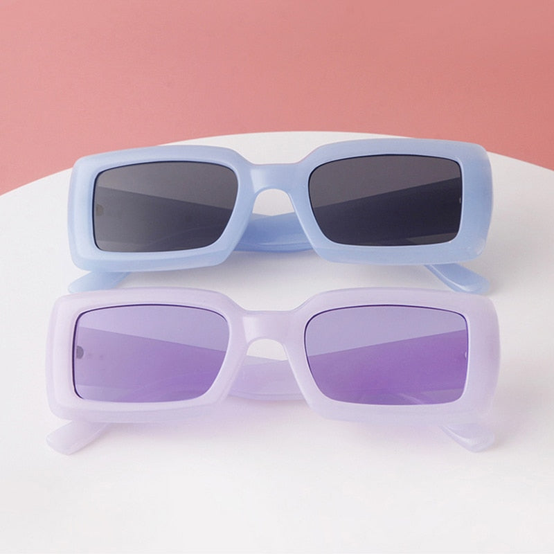 Óculos de Sol Retrô Retangular Ritchie UV400 (FRETE GRÁTIS)