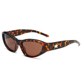 Leopardo lente marrom