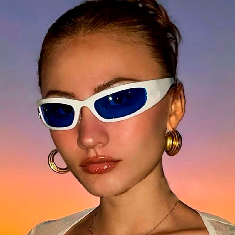 Óculos de Sol Fitch Retrô Retangular UV400 (FRETE GRÁTIS)