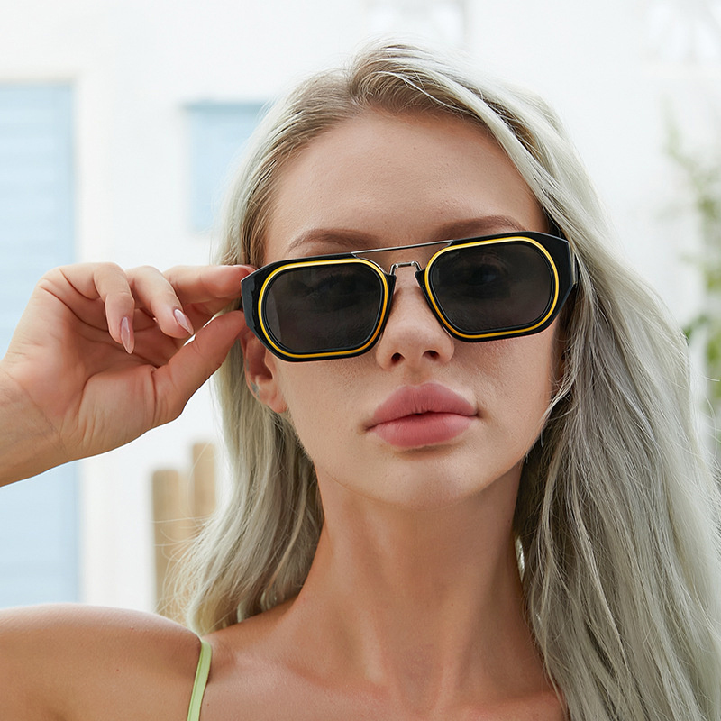 Óculos de Sol Retrô Retangular Moser UV400 (FRETE GRÁTIS)