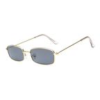 Óculos De Sol Vintage Retangular UV400 (Frete Grátis)