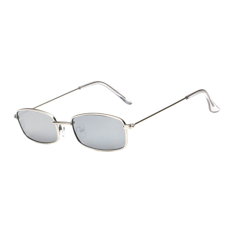 Óculos De Sol Vintage Retangular UV400 (Frete Grátis)